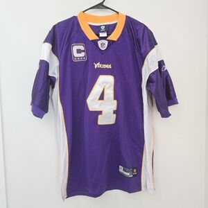 Minnesota Viking Brett Favre Onfield Reebok Captains Jersey Size 52